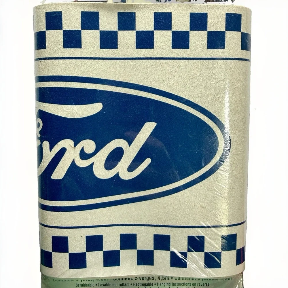 Vintage Ford Logo Wallpaper Border 5 Yards Official Licensed Springs New Sealed